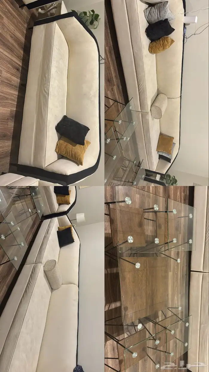 كنب مع طاوله كبيره واربع خدمه 0