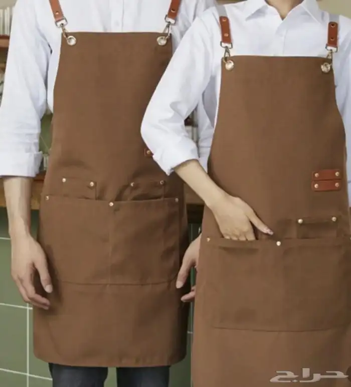 مريله مريلات مع تطريز الشعار الخاص بالمنشأة او النشاط 2