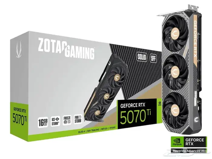 للبيع كرت شاشة RTX 5070 ti 0