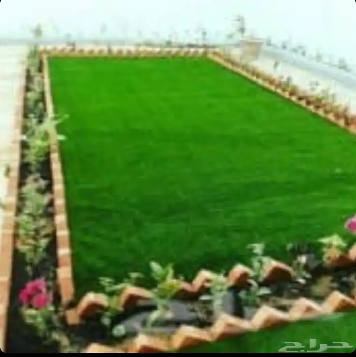 نجيل صناعي اخضر وملون 13