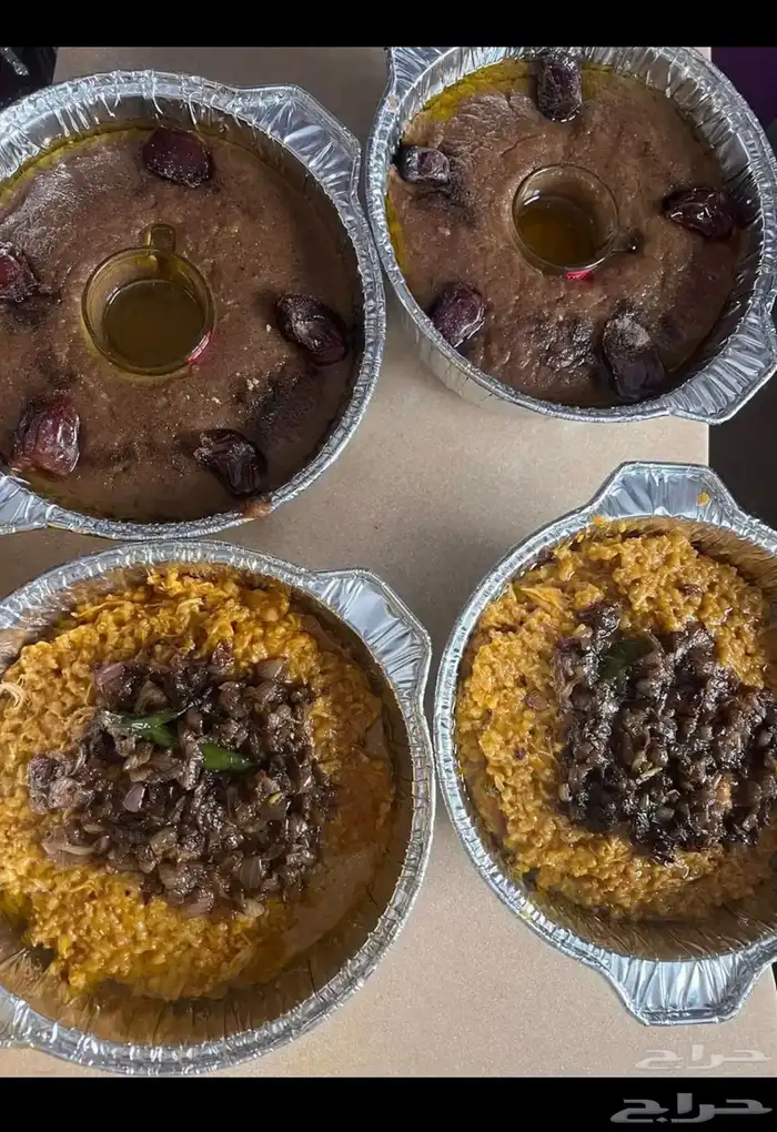 عصيدة حساوية بديس التمر اخلاص وأكلات اخرى 5