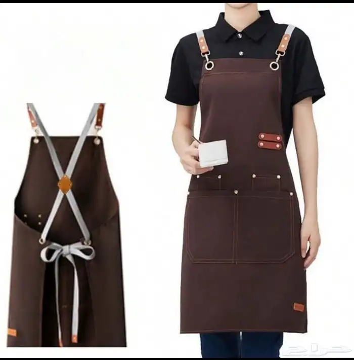 مريله مريلات مع تطريز الشعار الخاص بالمنشأة او النشاط 3