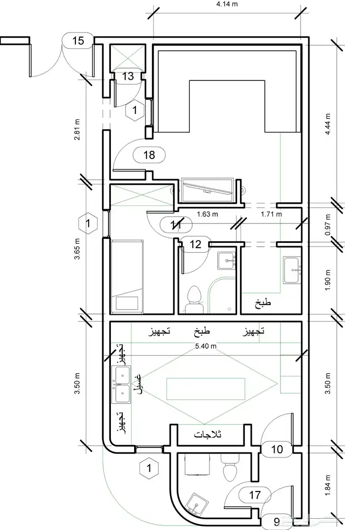رفع مساحي وتمتير شقق وفلل ومعارض 6