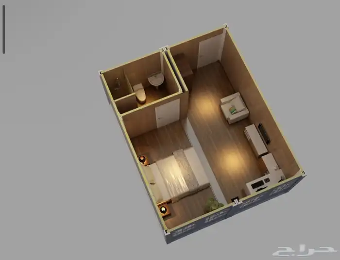 كرفان غرف جاهزه بيوت متنقله حاويه كونتينر كشك بوث فود ترك 1