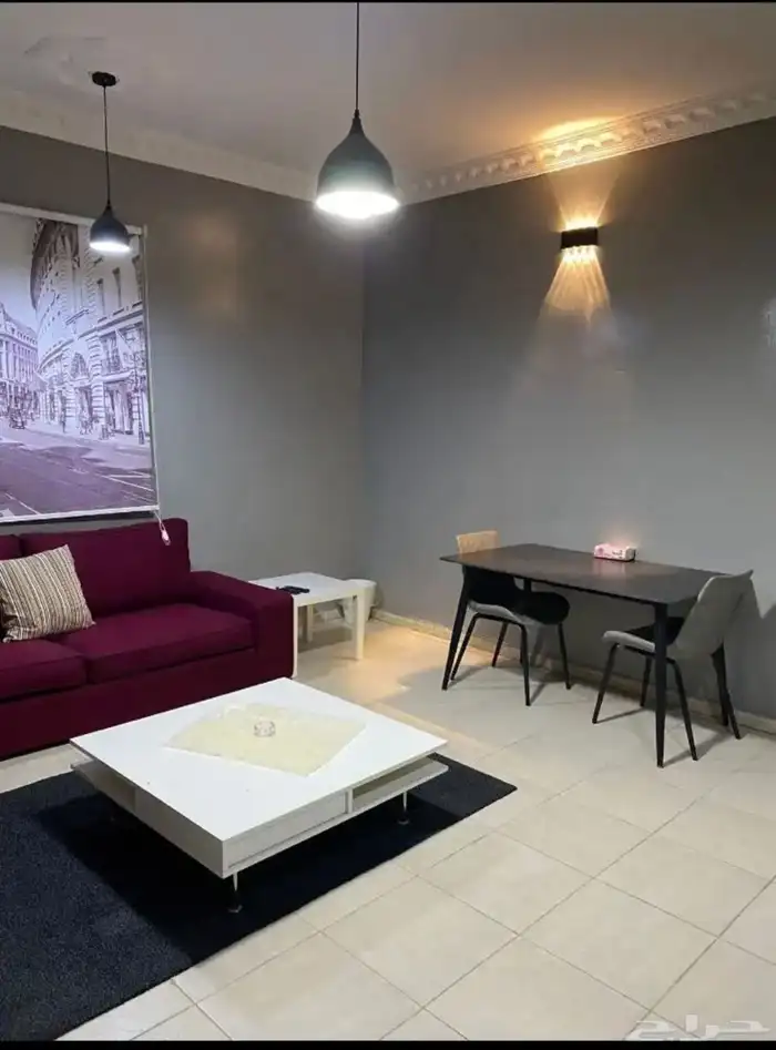 شقه مفروشه الدور الاول يومي واسبوعي حي الدار البيضاء 2