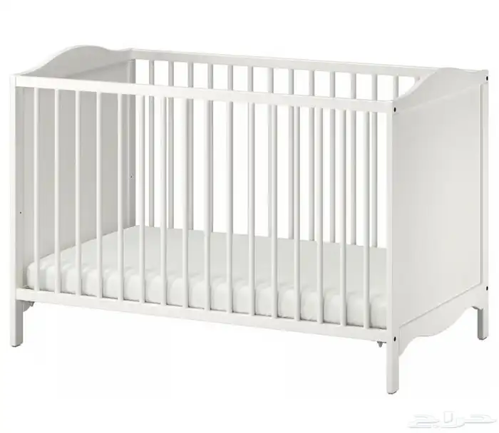 سرير اطفال ايكيا مع المرتبة للبيع 0