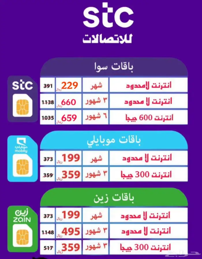 عروض انترنت شهر لامحدود 0