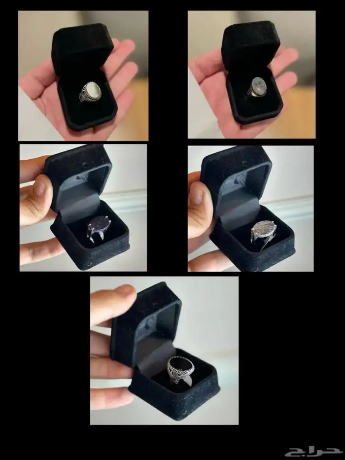 خواتم رجاليه فضه 925 شحن مجاني 6