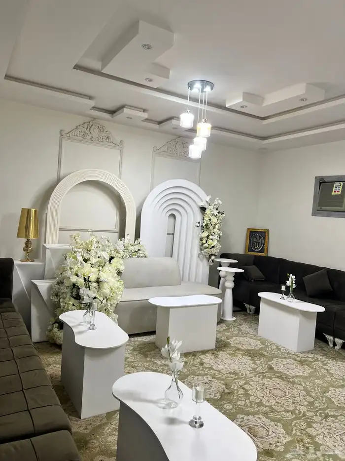 تاجير كراسي طاولات كنب كوش جلسات مداخل مكيفات تنسيق حفلات 21