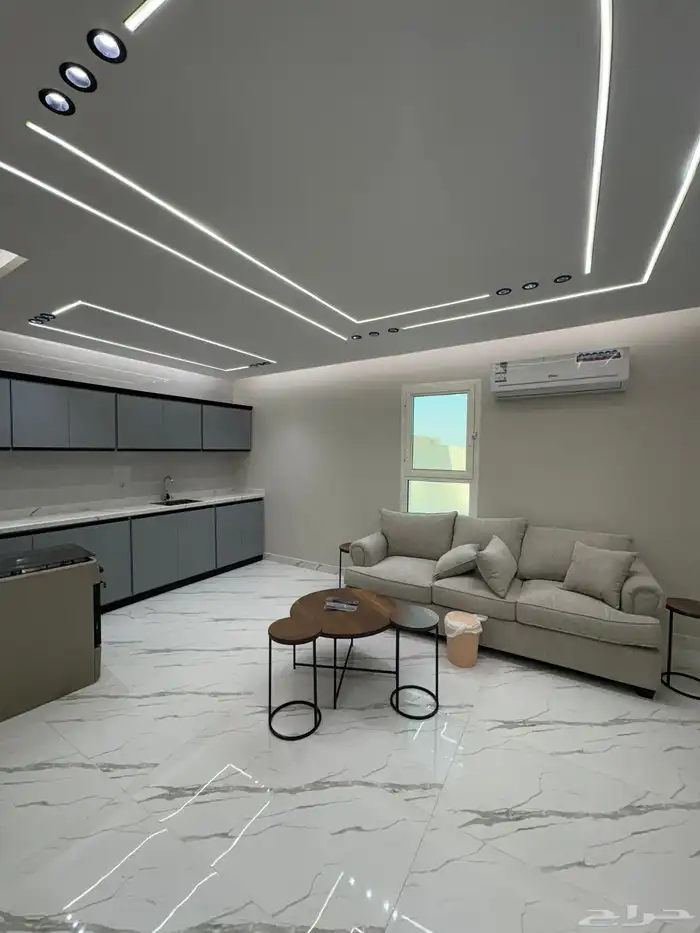 استديو للايجار الشهري غرفة وصاله ومظبخ دورة مياة حي طويق 0