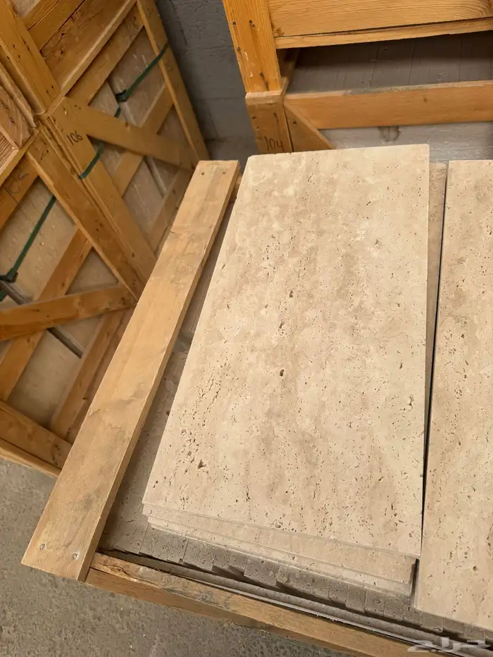رخام ترافنتينو تركي 30x60. 40x80. 60x120. ألواح 3