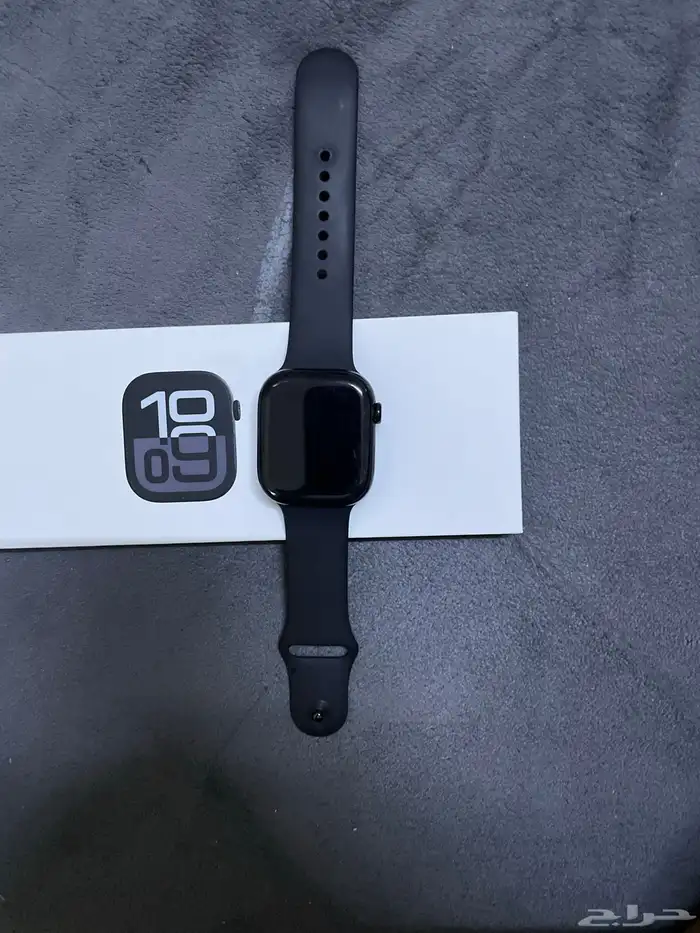 ساعة أبل اصدار 10 مقاس 46 الون اسود 0