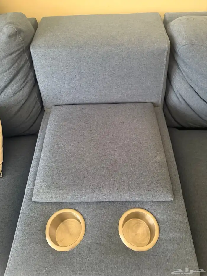 كنب زاويه L ازرق 6 مقاعد من eddy 2