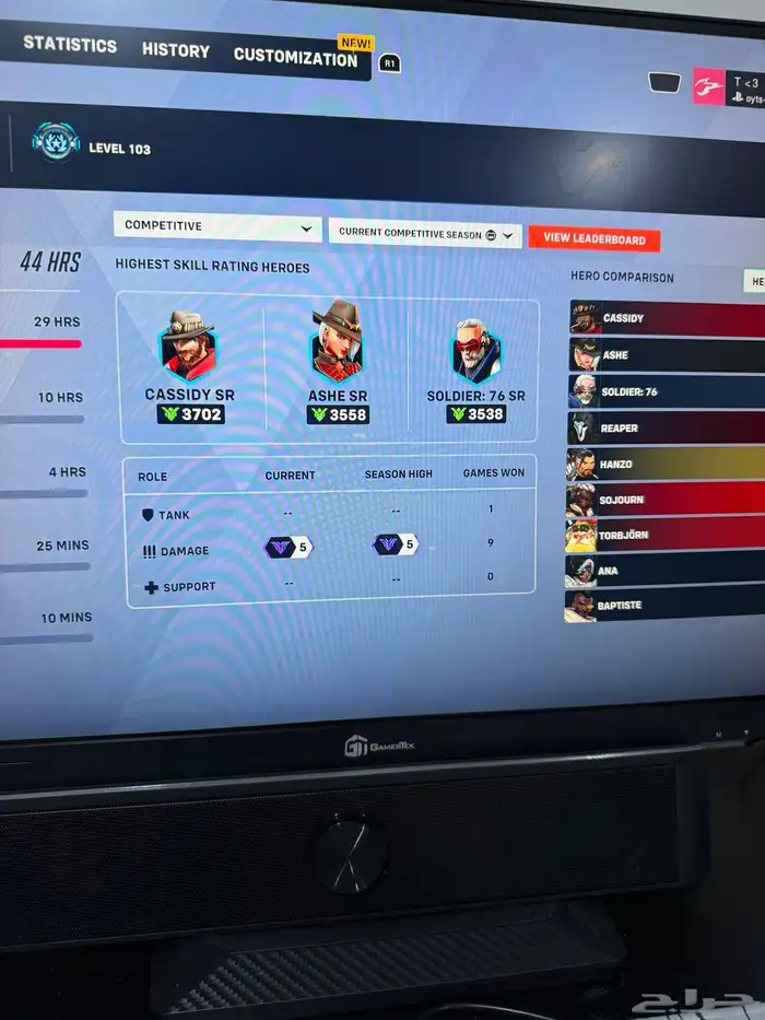 حساب اوفر واتش gm5 عندي حسابات كثيره و اراعيك ب السعر 0