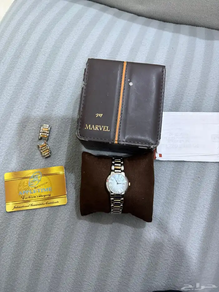 ساعة مارفل سويسري نسائية نظيفة جدا 0