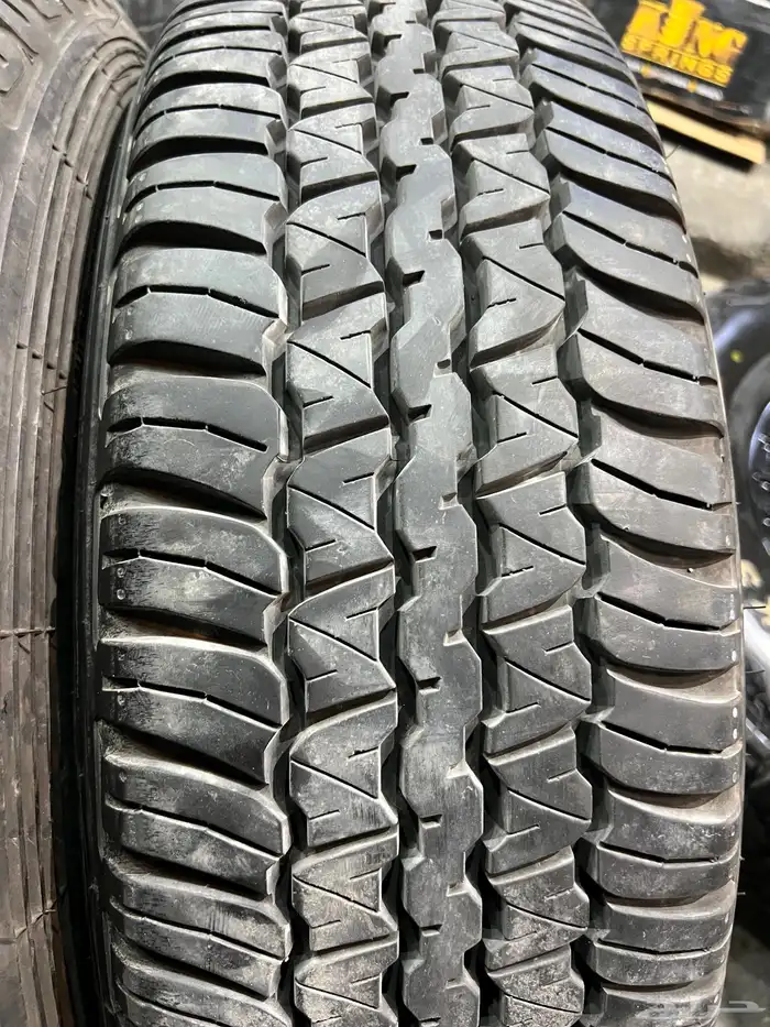 كفرات دنلوب مقاس 245 75 17 تاريخ 23 كفرات شبه الجديد 9