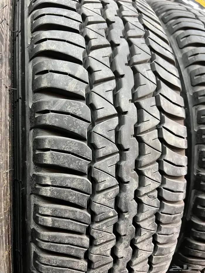 كفرات دنلوب مقاس 245 75 17 تاريخ 23 كفرات شبه الجديد 16