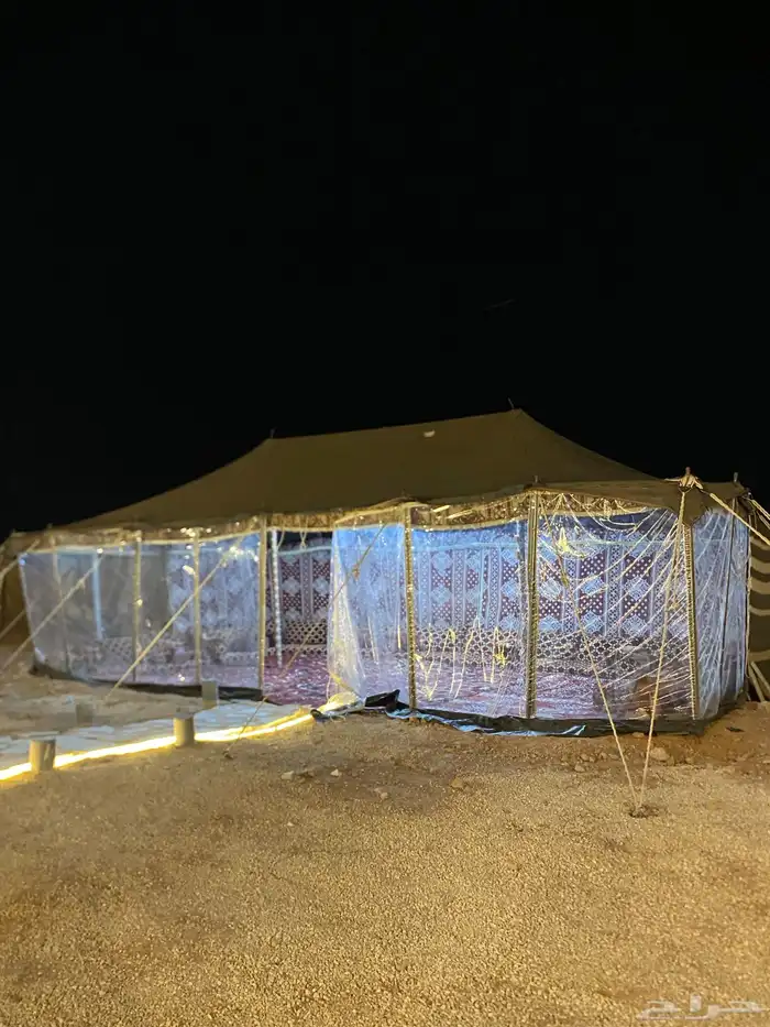 مخيم بي ون للأيجار اليومي يوجد قسمين 24