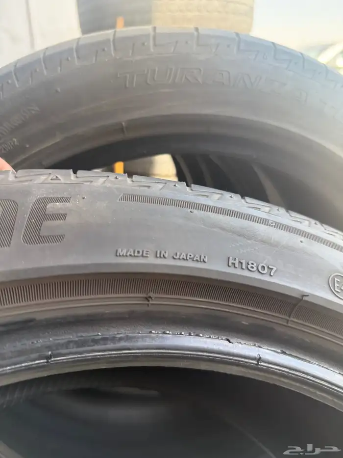 235 45 18 كفرات برجستون وكالة كامري وافلون ت 24 6