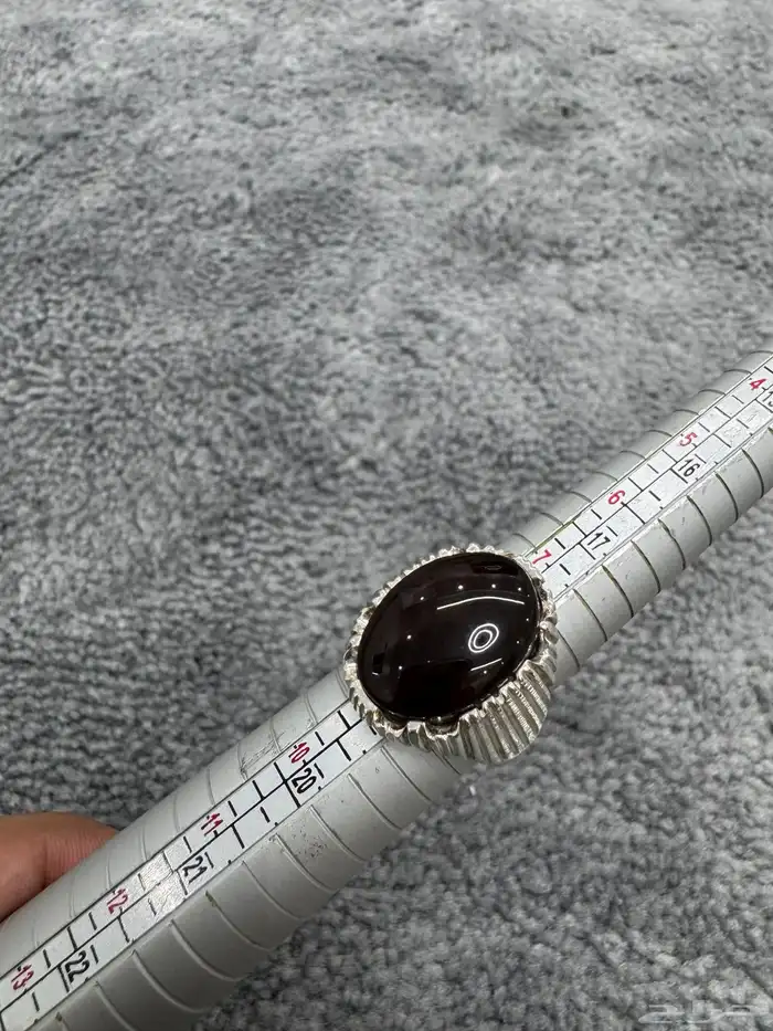 خاتم عقيق يماني كرزي 0