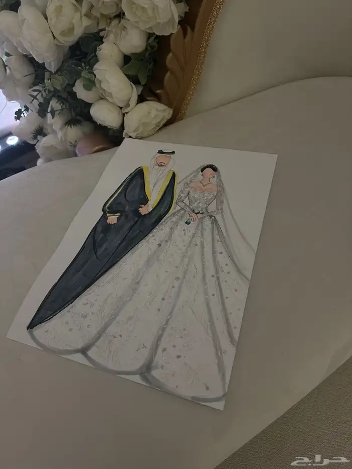 رسم مباشر بالمناسبات -رسمه عروسه-رسم ديجيتال 1
