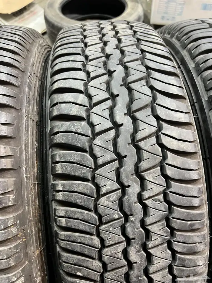 كفرات دنلوب مقاس 245 75 17 تاريخ 23 كفرات شبه الجديد 23