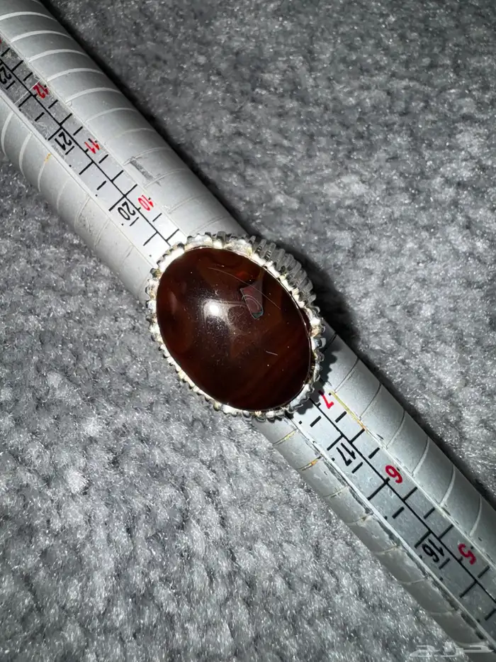 خاتم عقيق يماني كرزي 5