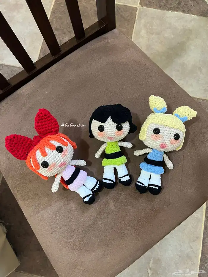 كروشيه ألعاب فتيات القوة - ميدالية - هدايا - توزيعات 0