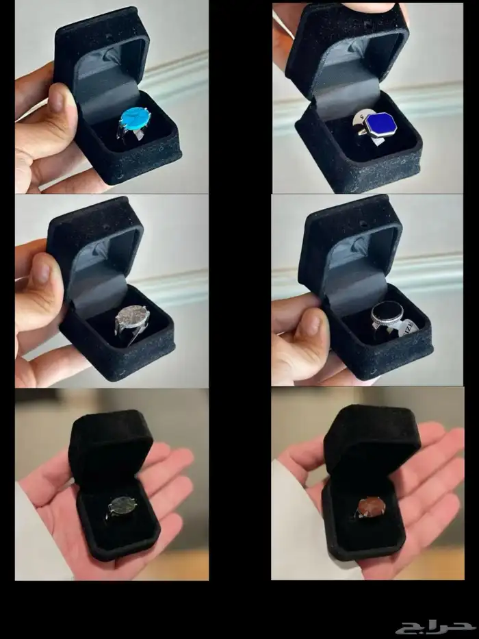 خواتم رجاليه فضه 925 شحن مجاني 4