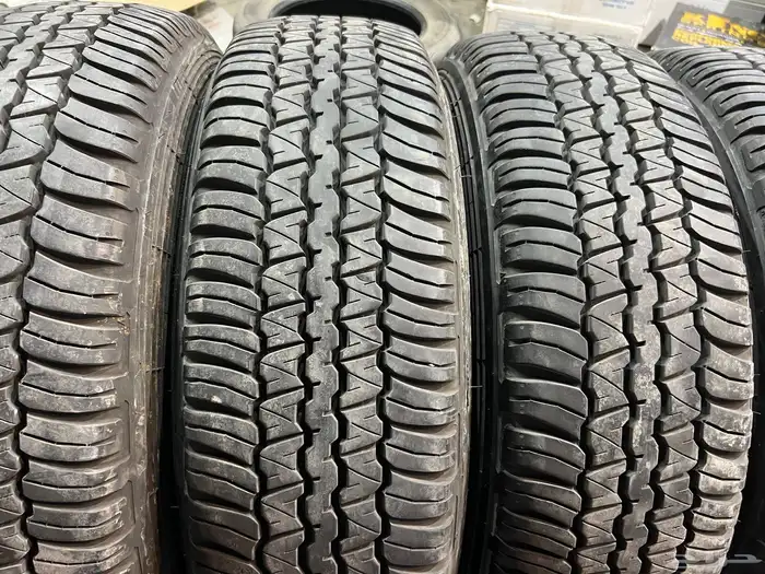 كفرات دنلوب مقاس 245 75 17 تاريخ 23 كفرات شبه الجديد 24