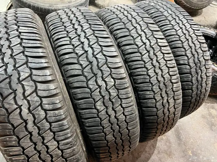 كفرات دنلوب مقاس 245 75 17 تاريخ 23 كفرات شبه الجديد 34