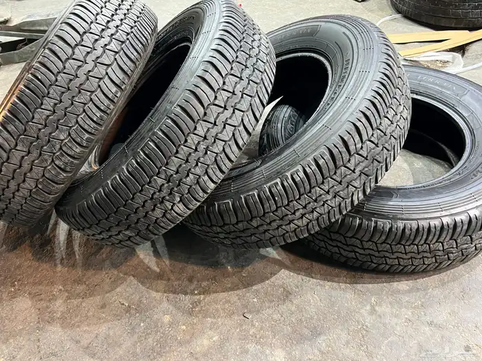 كفرات دنلوب مقاس 245 75 17 تاريخ 23 كفرات شبه الجديد 38