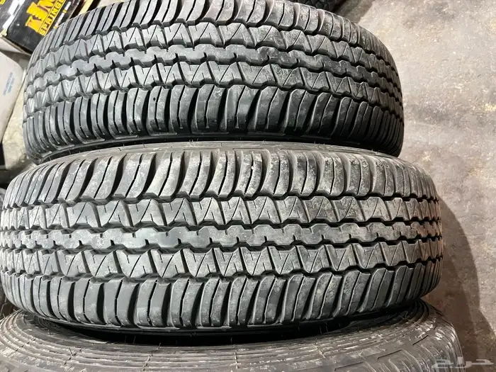 كفرات دنلوب مقاس 245 75 17 تاريخ 23 كفرات شبه الجديد 32