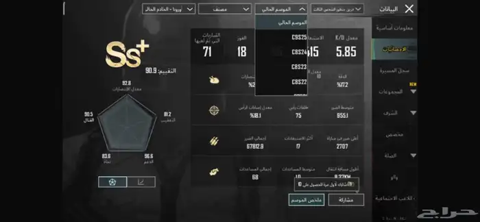 حساب ببجي للبيع 17