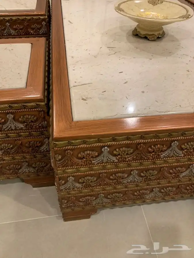 طاولة مجلس مع الخدمه 5صغيره 0