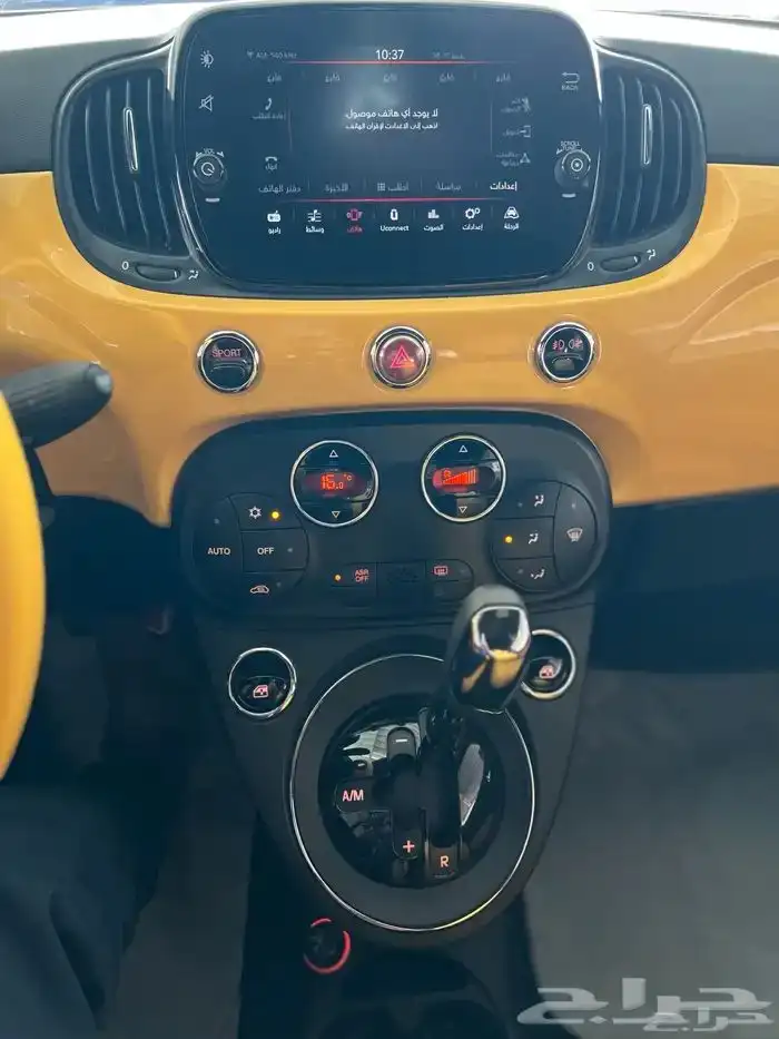 فيات 2020 سعودي ماشي 106 الف قمة فالنظافة داخل اصفر 8