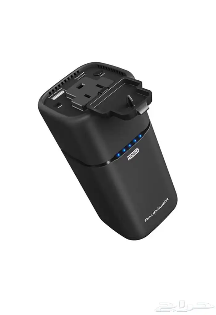 باور بانك مدمج بفيش ثلاثي 0