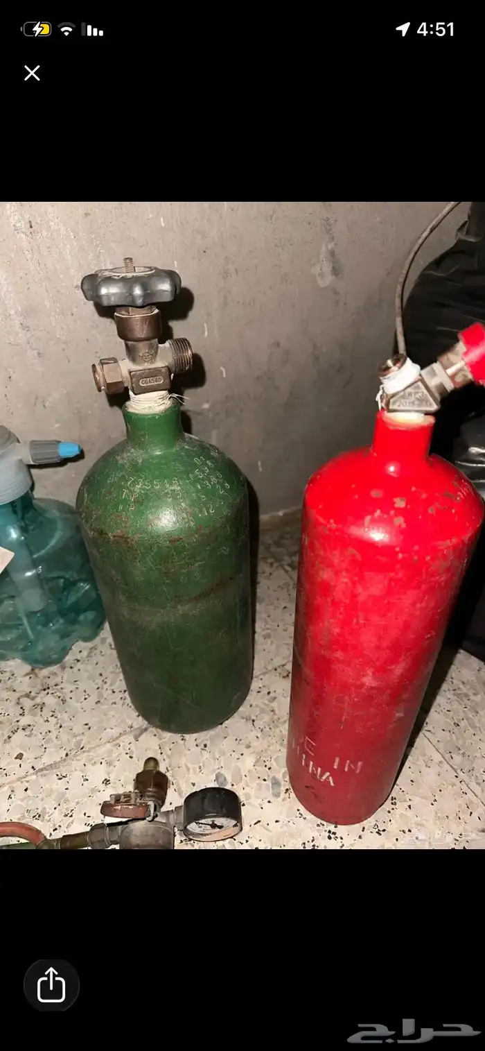 اسطوانات للحام فل معبيين غاز واكسجين 0