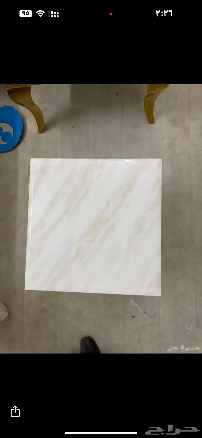 طاوله رخام للبيع حبه كبير واربع خدمات بحاله ممتازه 2