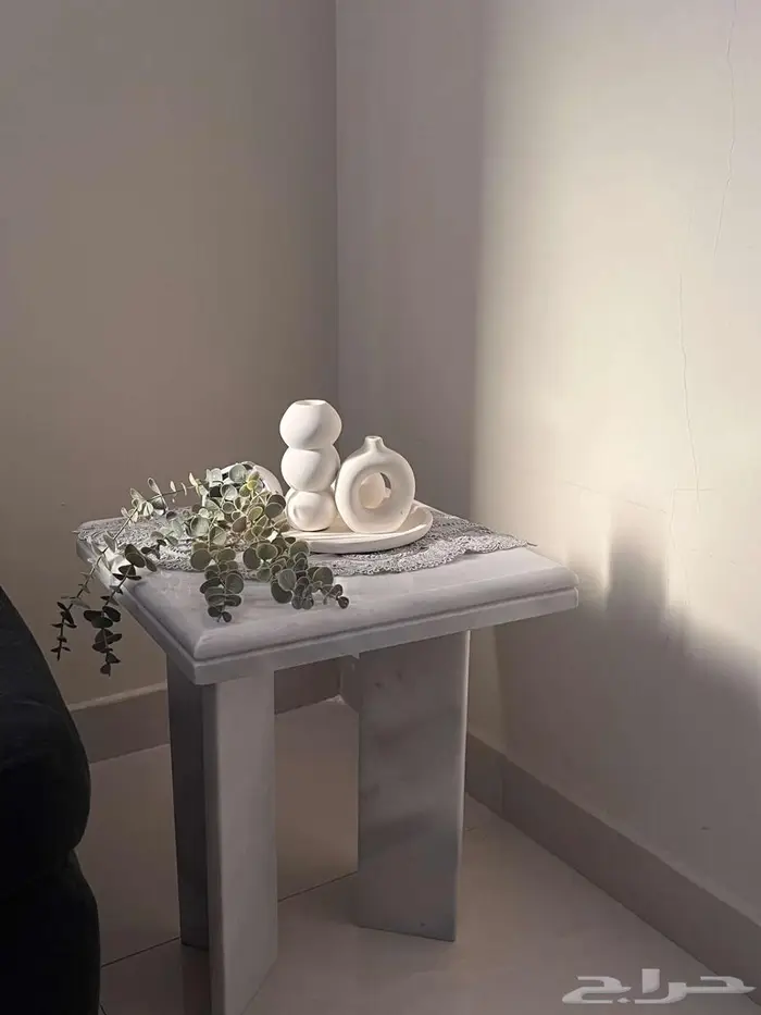 طاولات رخام كمال باشا ابيض 4