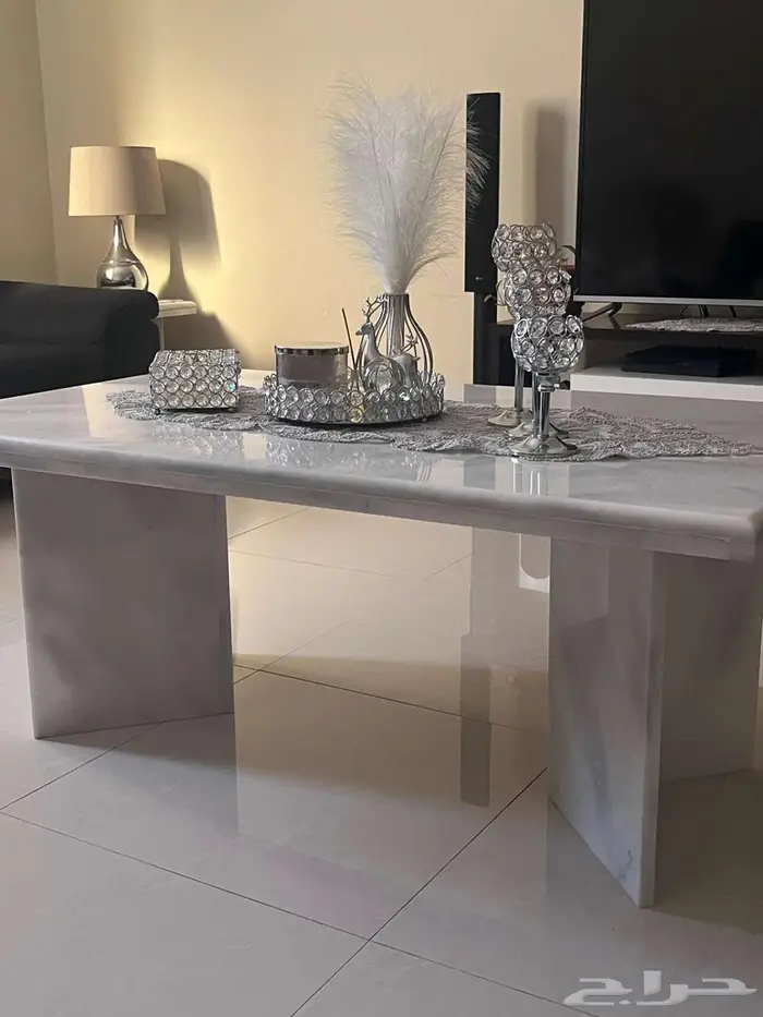 طاولات رخام كمال باشا ابيض 2