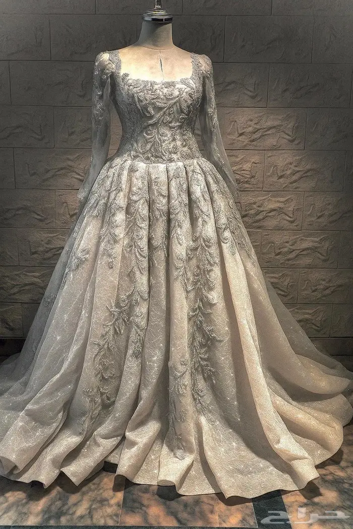 فستان زفاف فخم موديل ملكي - 0