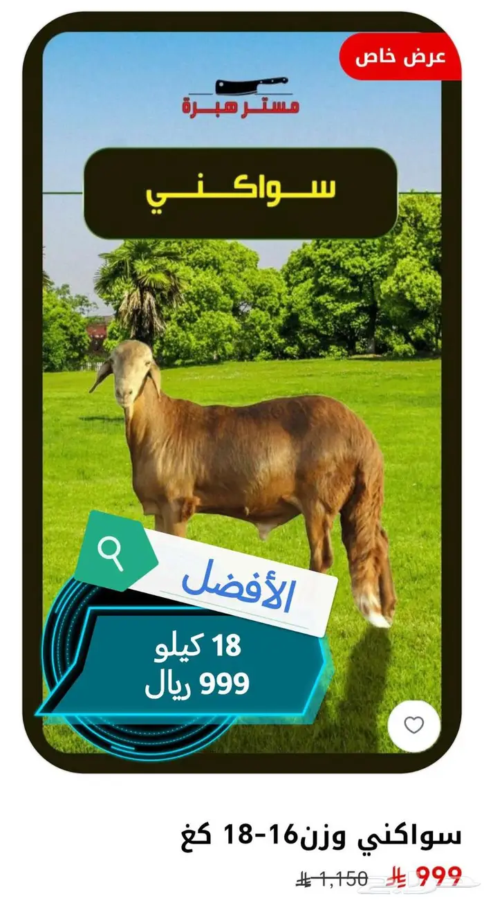 عرض ذبايح أنظف لحم بأفضل سعر 1