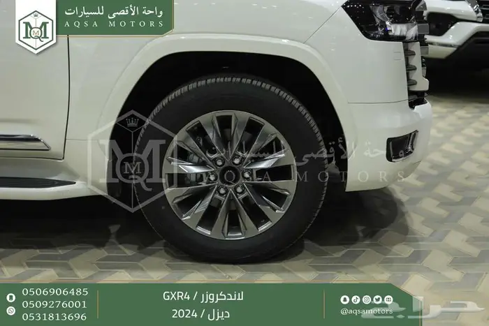 لاندكروزر جكسار رقم 4 أبيض ديزل 2024 اقل سعر كاش واقساط 20