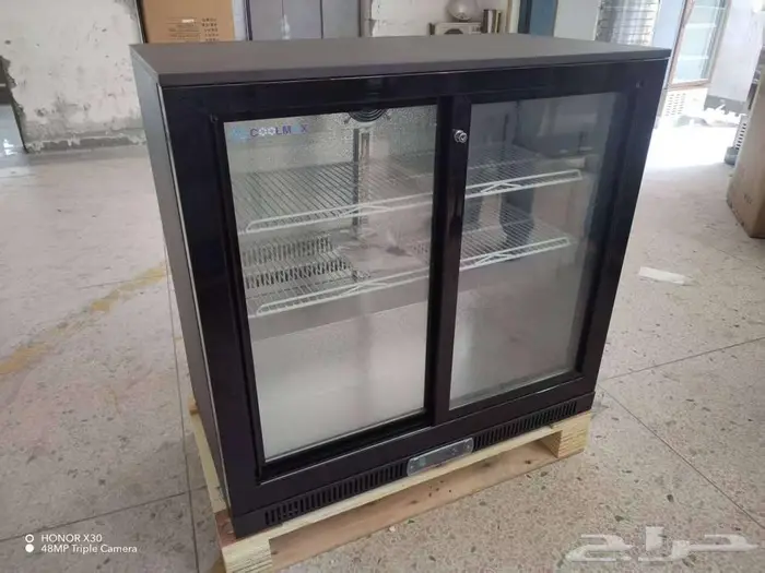 ثلاجة عرض باك بار اسود بابين و ثلاثة ابواب 0