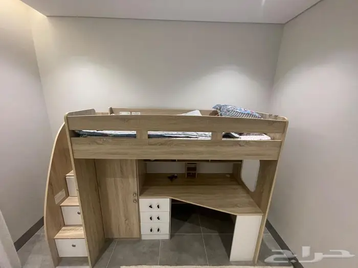 سرير نوم اطفال مع خزائن 0