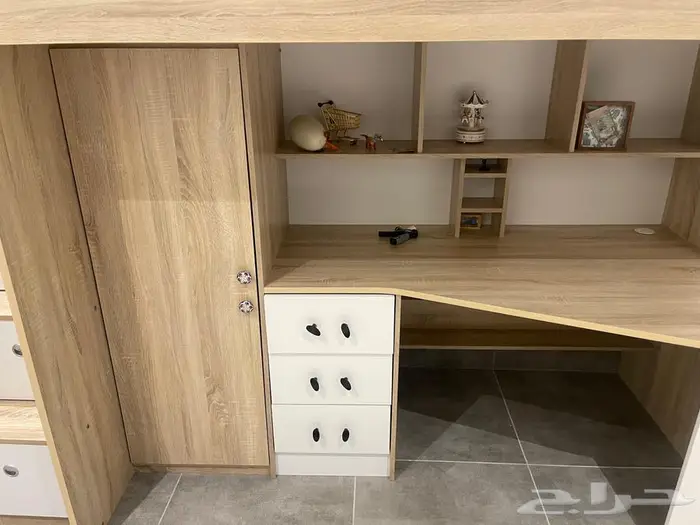 سرير نوم اطفال مع خزائن 1