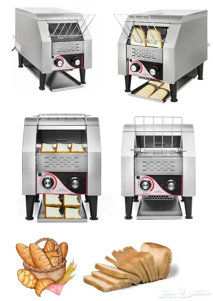 سخان خبز تحميص تحمير توستر تجهيز مطاعم ستنل ستيل 0