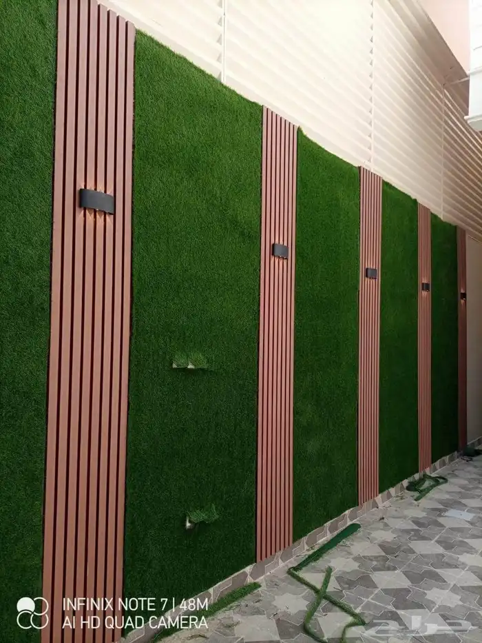 نجيل صناعي اخضر وملون 2