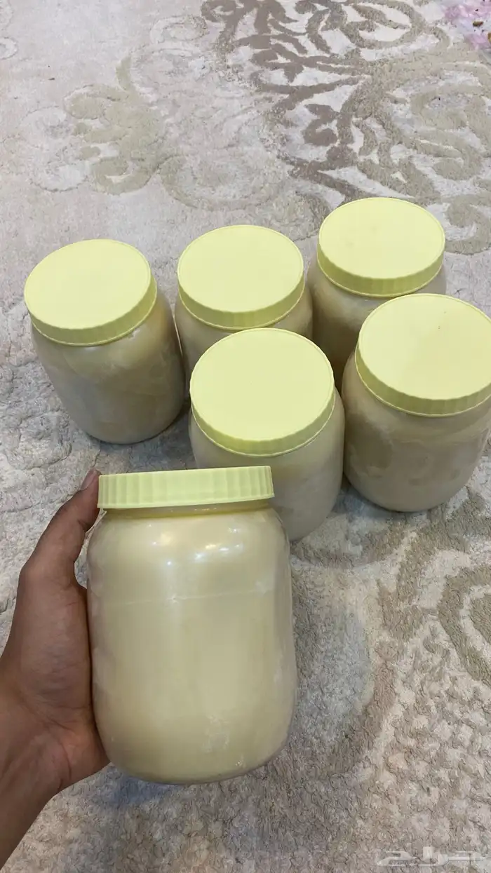 عسل سدرة صافي وشمع وسمن غنم بلدي 2